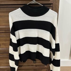 H&M Black Stripe Sweater